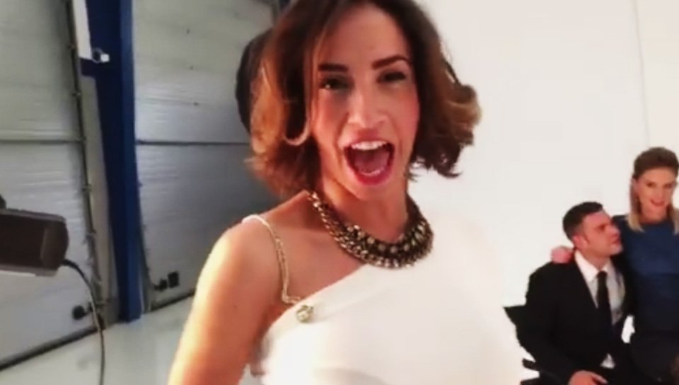 Milena Mastromarino nel backstage del suo primo film porno